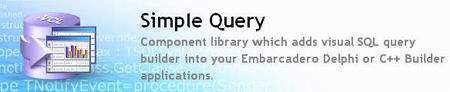 Simple Query Pro 4.9.0 for Delphi 6-XE2 Full Source