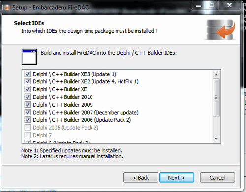 FireDAC install for IDE versions other than XE3 (ex AnyDac)