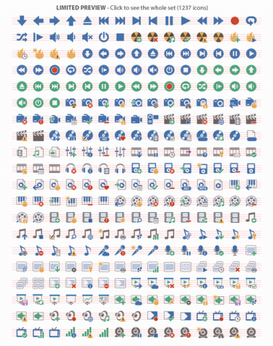 Pure Flat 2013 Toolbar Stock Icons
